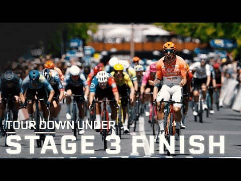 Tour Down Under 2026 Highlights, Men's Stage 3 Finish | 1/23/26 | Cycling on NBC Sports