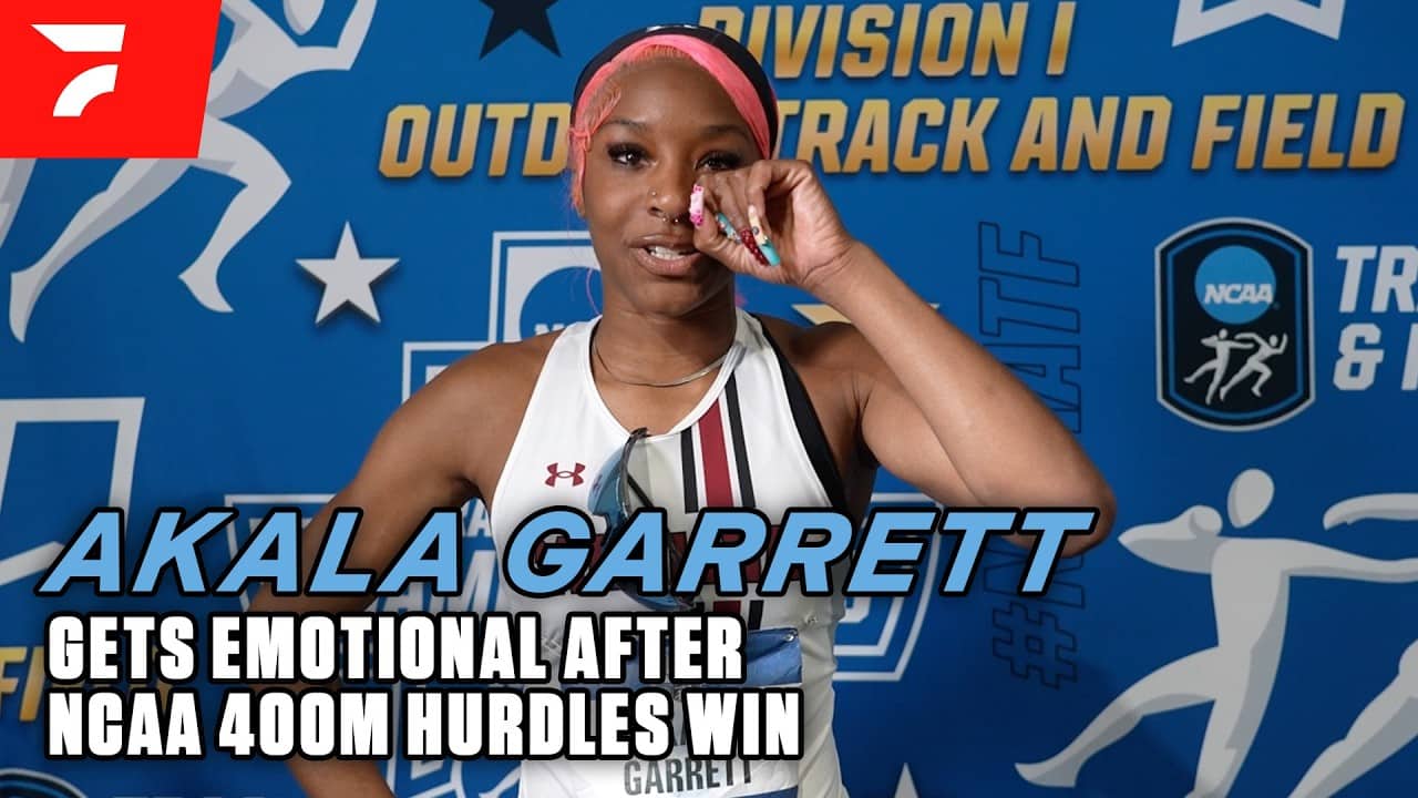 Akala Garrett Gets Emotional After Winning NCAA 400m Hurdles Title | 2026 NCAA Outdoor Championships