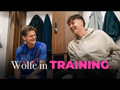 David Moller Wolfe trains with his new teammates