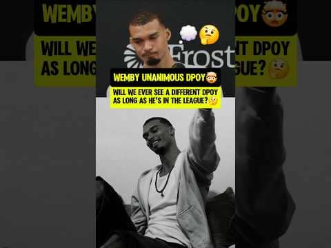Wemby reaction to UNANIMOUS DPOY👽