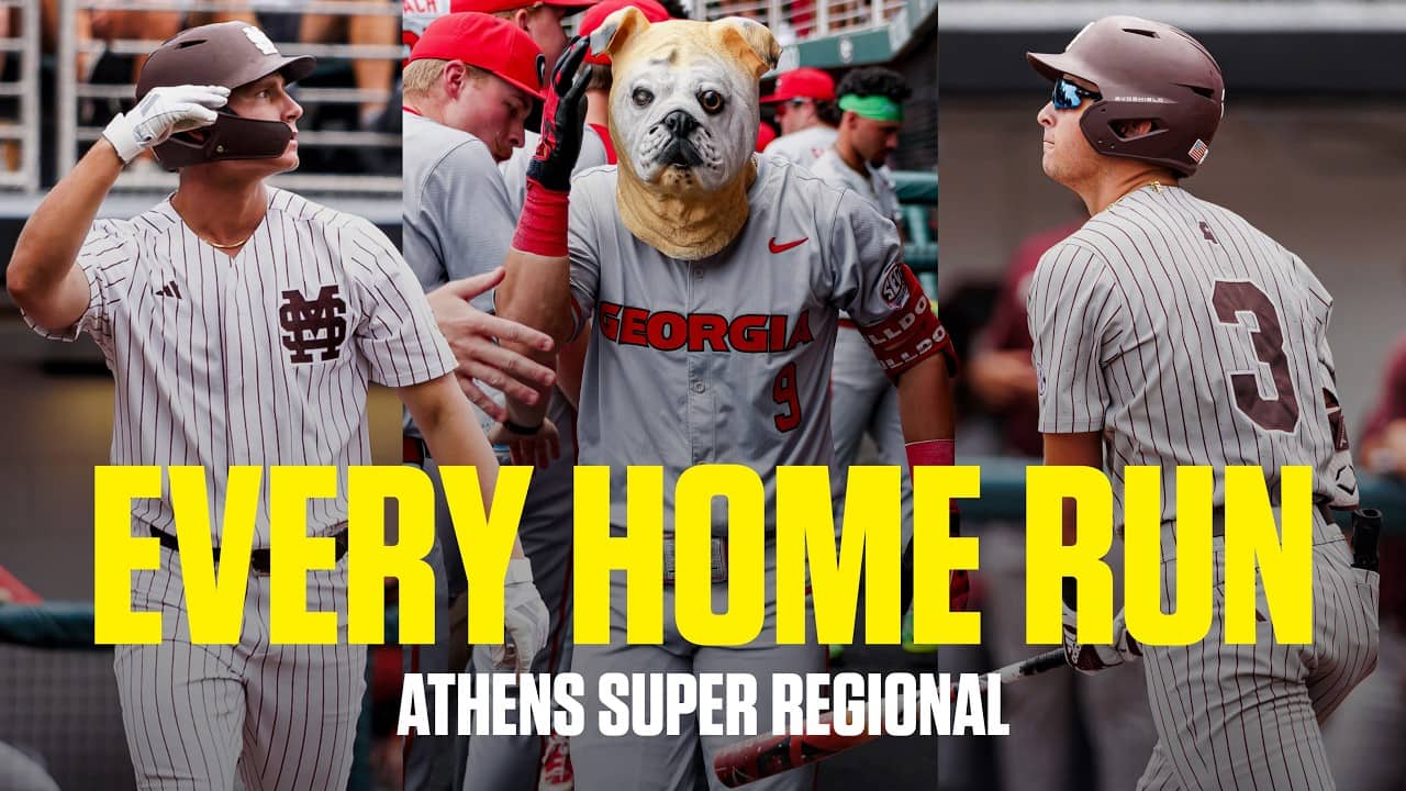 21 home runs in 2 days! 💥 Every HR from Georgia-Mississippi State super regional