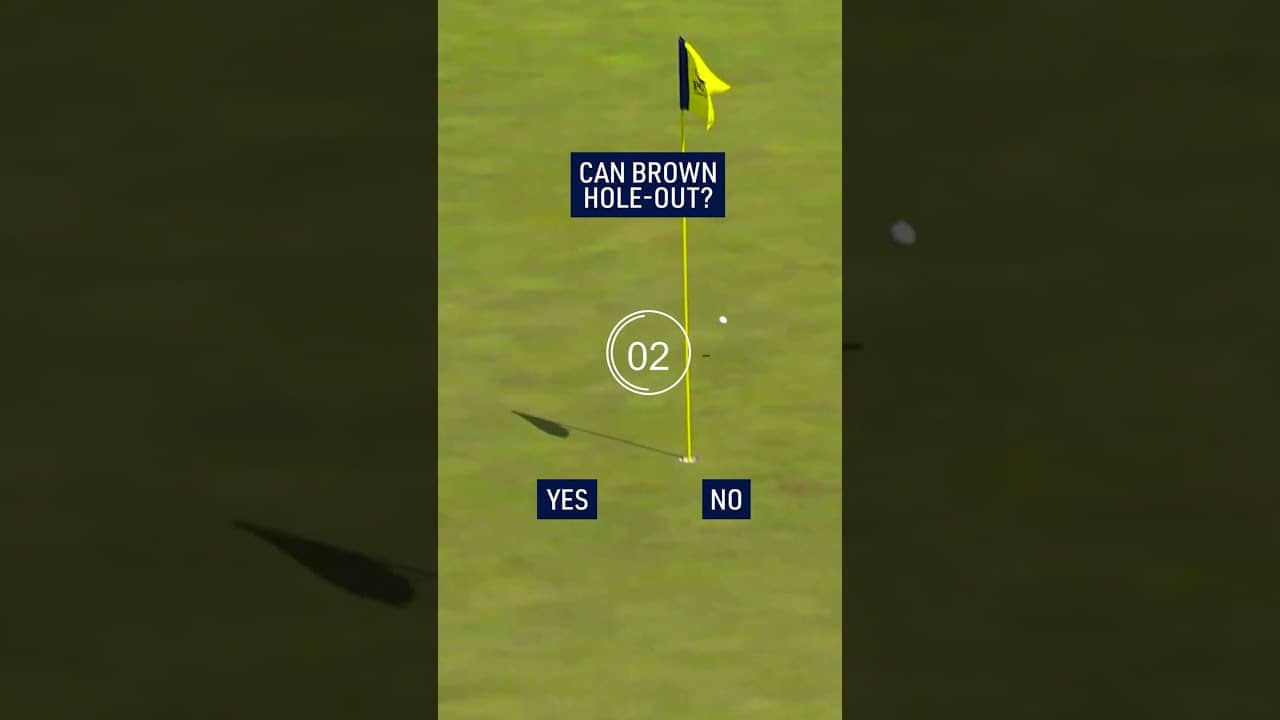 Can he HOLE-OUT? 🤔