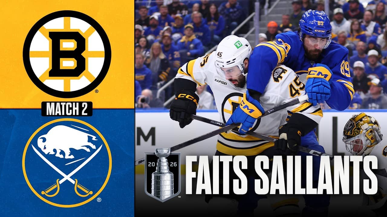 Bruins vs Sabres, match no 2 | 21/04/26 | Faits saillants