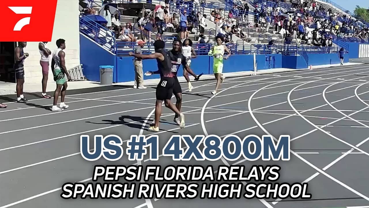 Spanish Rivers 4x800 New US #1 | Florida Relays