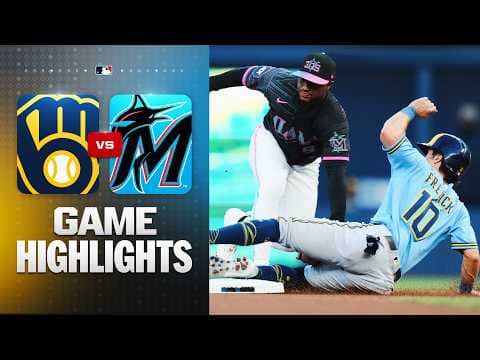 Brewers vs. Marlins Game Highlights (4/17/26) | MLB Highlights