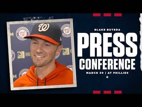 Blake Butera Press Conference | Nationals at Phillies | March 30, 2026