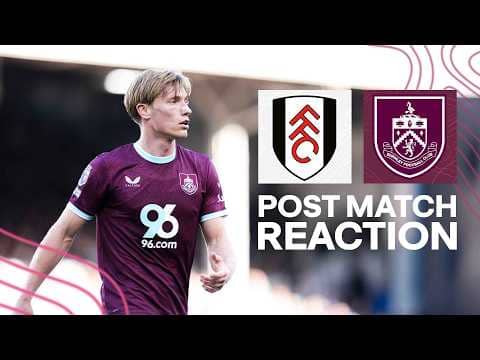 Zian Flemming On Defeat At Craven Cottage | REACTION | Fulham 3-1 Burnley