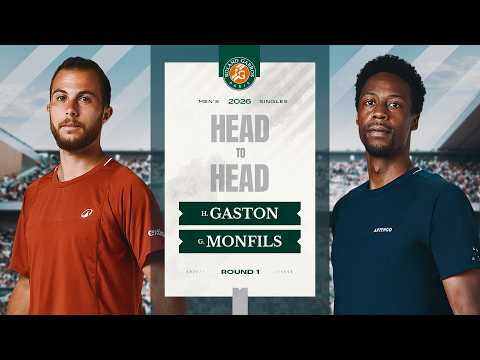 Gaston vs Monfils Round 1 Head to Head | Roland-Garros 2026