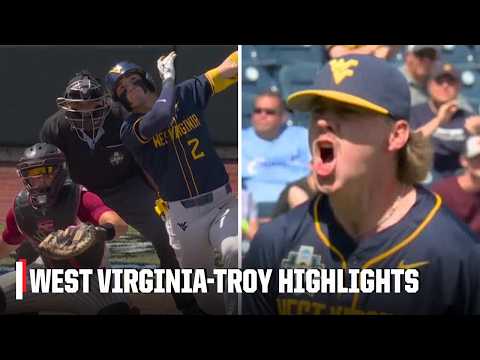 West Virginia Mountaineers vs. Troy Trojans | Full Game Highlights | Men’s College World Series