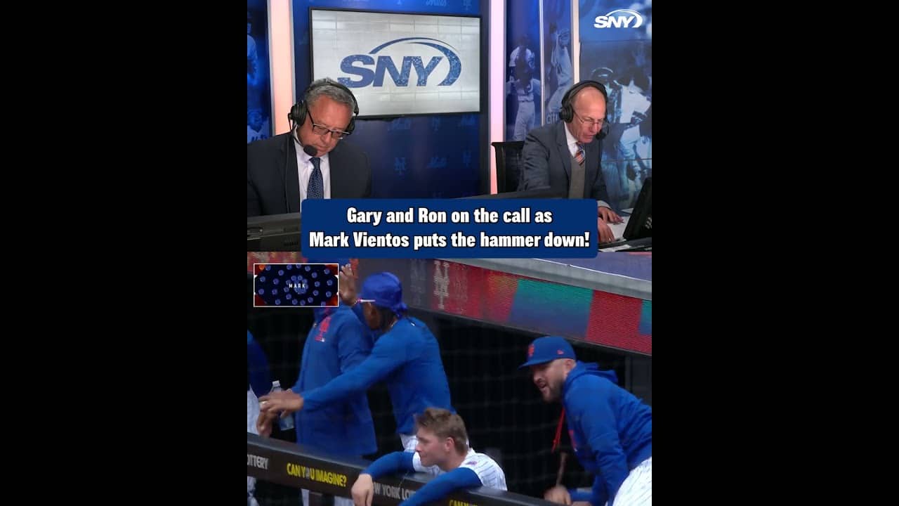“Mark Vientos with a two-run homer and the Mets put the hammer down!” Gary and Ron on the call 🔨🎙️