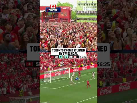 Toronto reacts to Switzerland's second goal of the day
