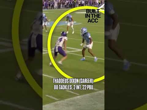 🔒 Competitor in the secondary. Thaddeus Dixon thrives is #BuiltInTheACC    #nfldraft #unctarheels