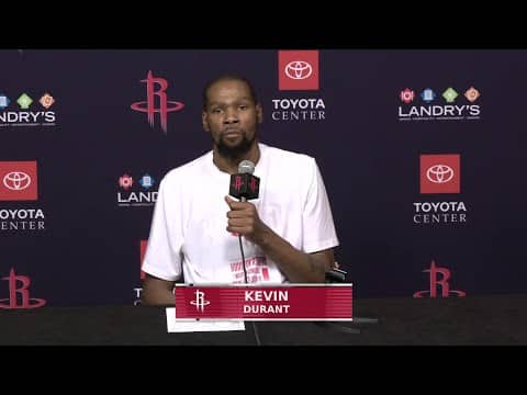 Kevin Durant Postgame Press Conference vs Portland Trailblazers