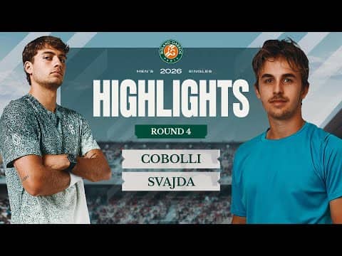 Flavio Cobolli vs Zachary Svajda | Round 4 Highlights | Roland-Garros 2026