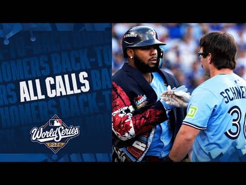 ALL CALLS: Blue Jays go back-to-back to open up Game 5 of the World Series! 🔊