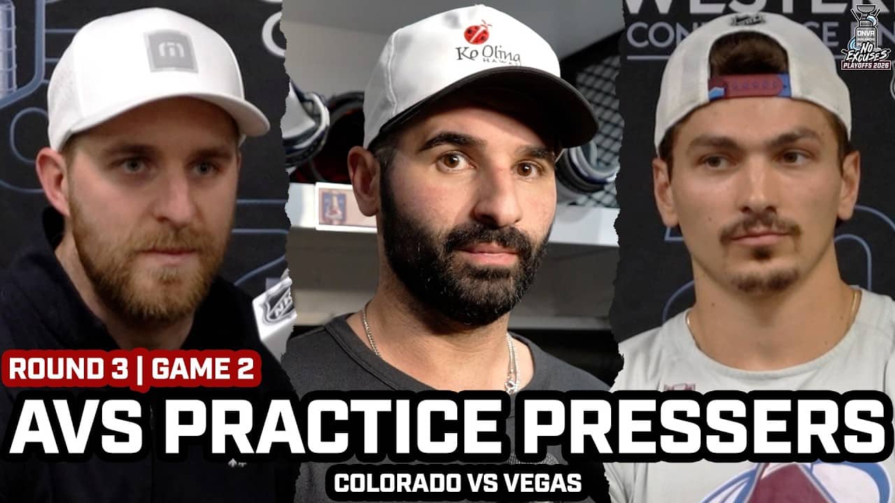Nazem Kadri & Avs on No Cale Makar & Problems in Game 1 After Practice Before Game 2 vs Vegas