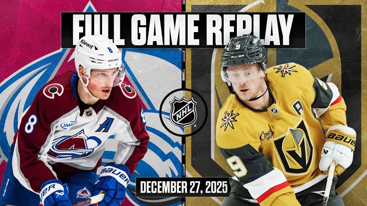 FULL GAME REPLAY: WCF "Pre-Match" | Avalanche vs Golden Knights | Dec. 27, 2025