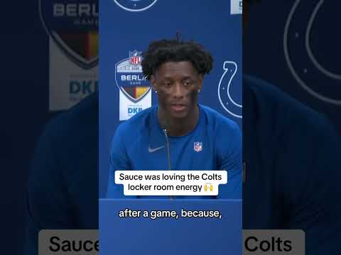 Sauce Gardner after his first win with the Colts 🙌