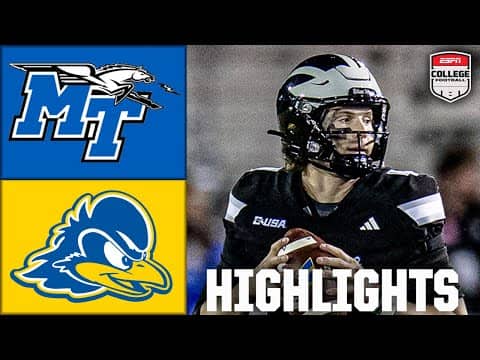 Middle Tennessee State Blue Raiders vs. Delaware Blue Hens | Full Game Highlights | ESPN CFB