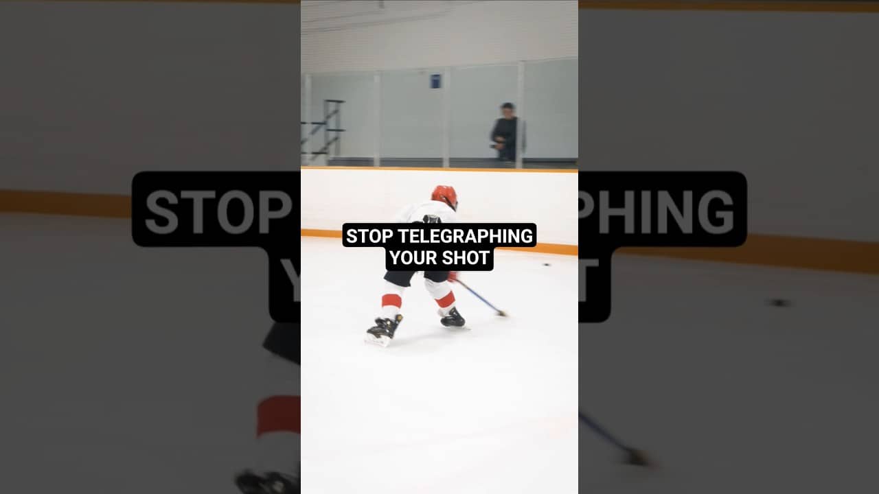 STOP TELEGRAPHING YOUR SHOT #hockeycoaching #hockeytraining