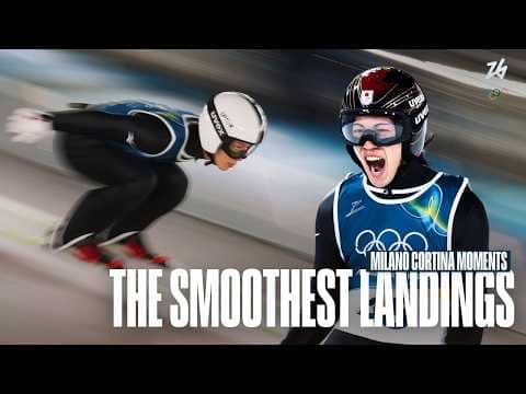 Smooth Operators 😮‍💨 🎿 | Smoothest Landings in Ski Jumping | Milano Cortina Moments