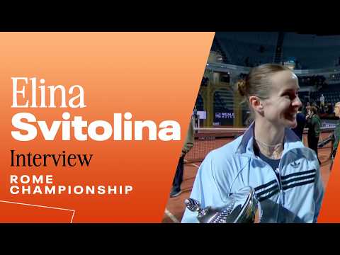Elina Svitolina was "hungry" for her 20th WTA title | 2026 Rome