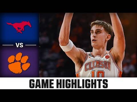 SMU vs. Clemson Game Highlights | 2025-26 ACC Men's Basketball
