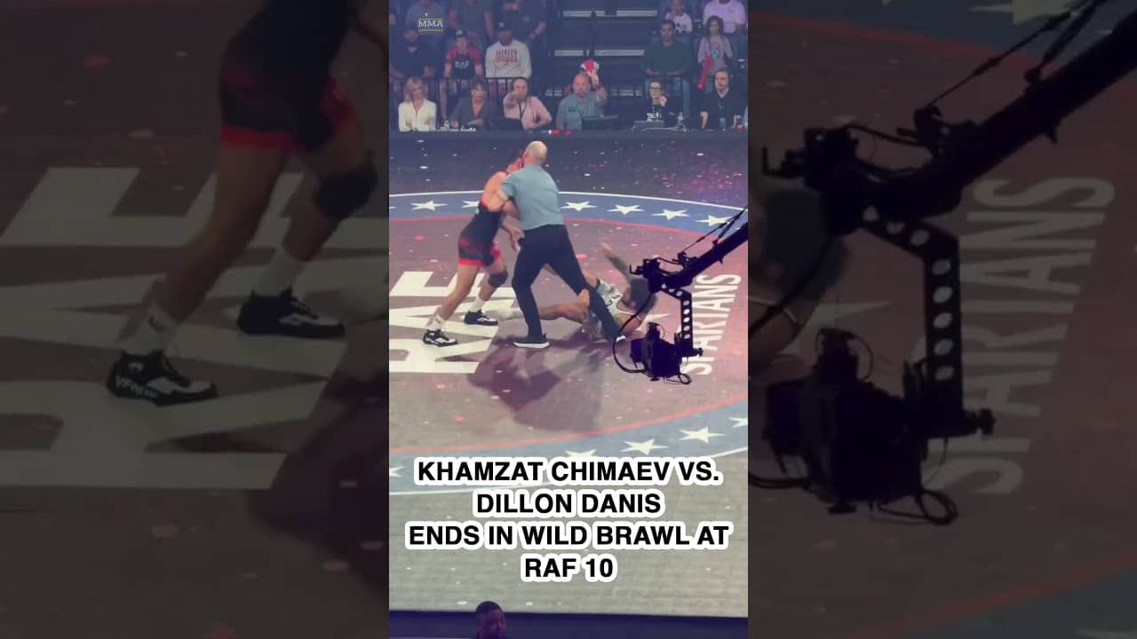 Khamzat Chimaev, Dillon Danis WILD BRAWL at RAF 10 - MMA Fighting