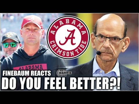 Alabama are HOT RIGHT NOW - Finebaum REVEALS ahead of Georgia game! | The Matt Barrie Show