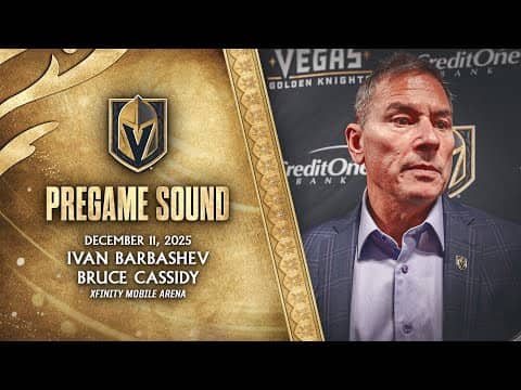 🎥 PREGAME SOUND: Barbashev & Cassidy