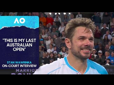 Stan Wawrinka On-Court Interview | Australian Open 2026 Second Round