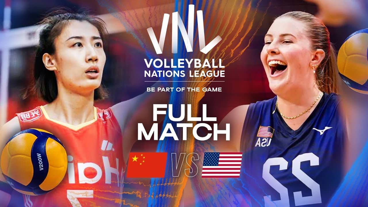 China 🇨🇳 vs. USA 🇺🇸 | VNL 2025 - Full Match | Week 3