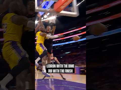 LeBron DIME & Rui Knocks down the Three #NBA #Lakers
