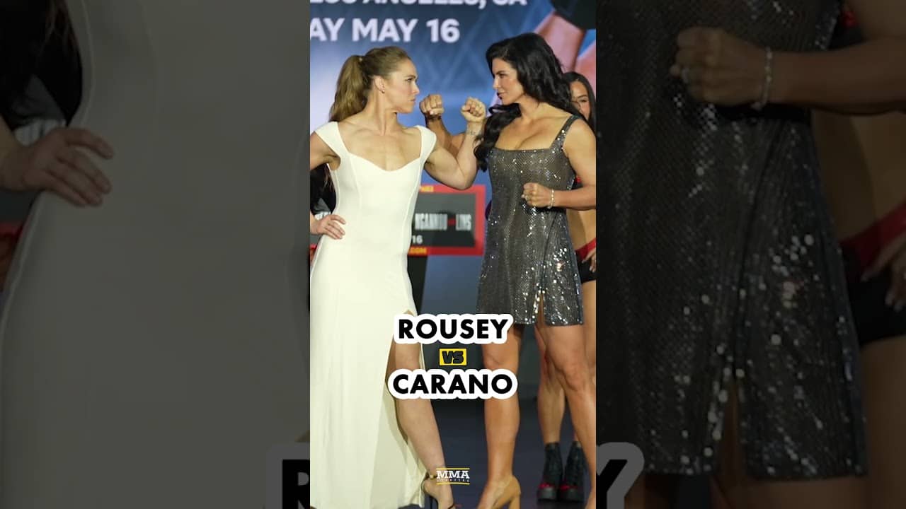 Ronda Rousey, Gina Carano FACE OFF in New York City | MMA Fighting
