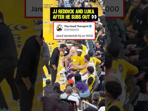 Coach JJ and Luka had to talk things out 👀 (