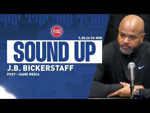 Post-Game Press Conference: J.B. Bickerstaff | Pistons vs. T-Wolves | 03.28.26