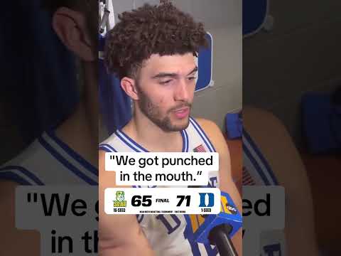 Cameron Boozer on Duke's close win vs. 16-seed Siena in the NCAA tournament (via @reporter.tray/TT)