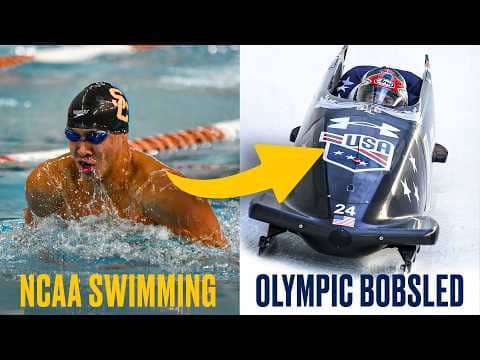 NCAA swimming champ Carsten Vissering living out Olympic dream in bobsledding