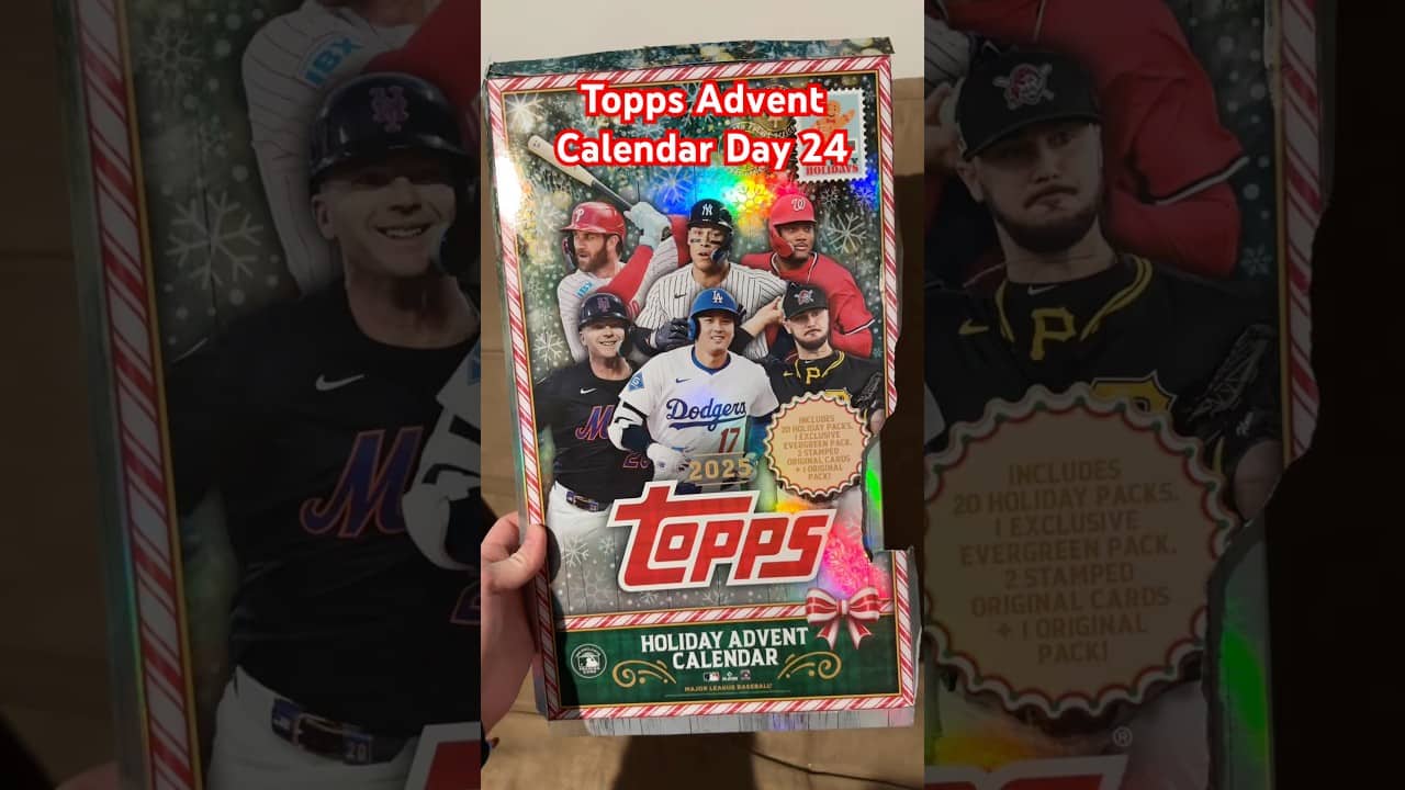 Topps Holiday Advent Calendar Day 24! 🎄 #twinbirdbreaks #topps #baseballcards