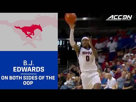 SMU Guard B.J. Edwards Receives & Then Gifts An Alley-Oop