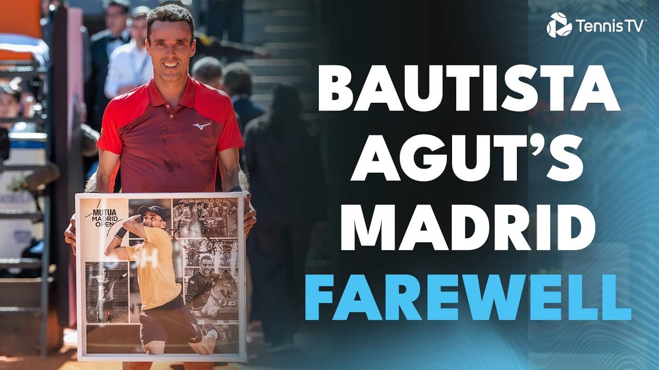 Roberto Bautista Agut Bids Farewell to Madrid 🧡 | Full Post-Match Ceremony