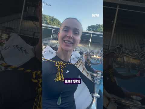 Checking in with the champ 💪 #WTA #ElinaSvitolina #ASBClassic26 #tennis