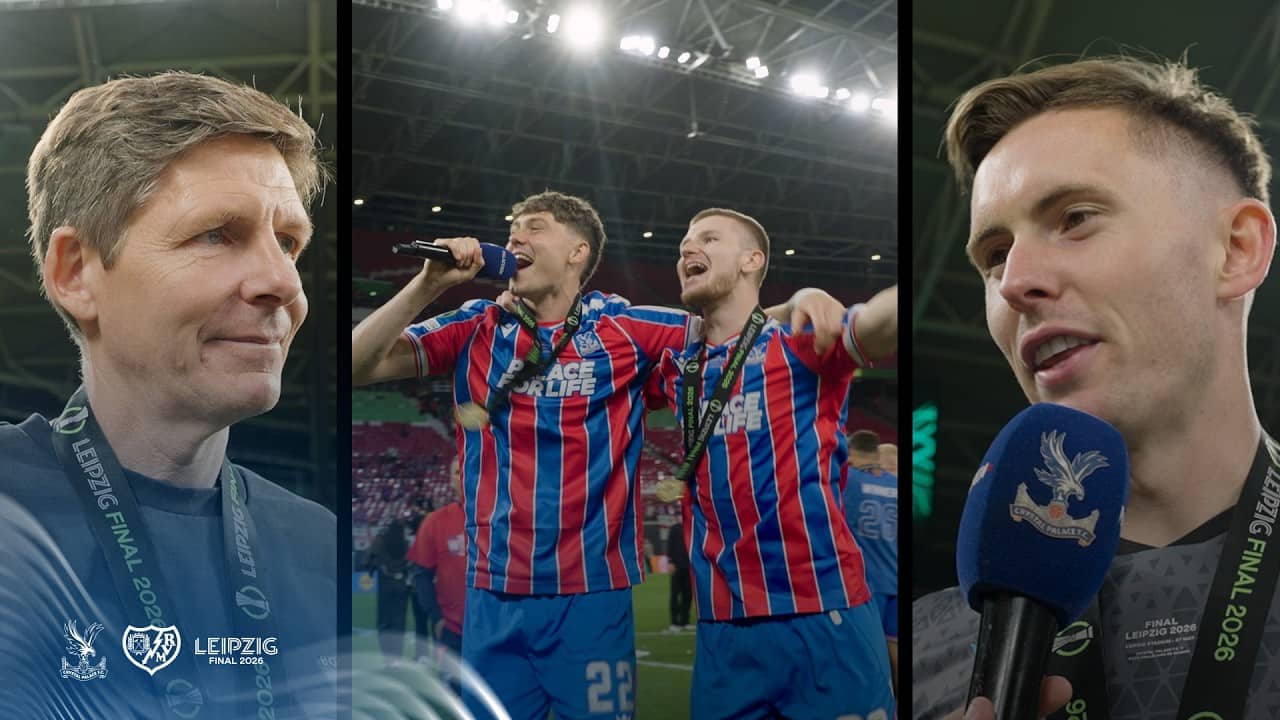 EVERY interview from the post-match celebrations! 🏆 | Palace 1-0 Rayo Vallecano | Conference League