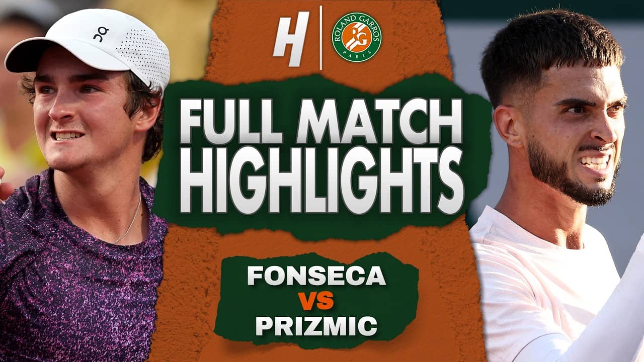 Joao Fonseca vs Dino Prizmic - FULL Match Highlights | Roland Garros 2026