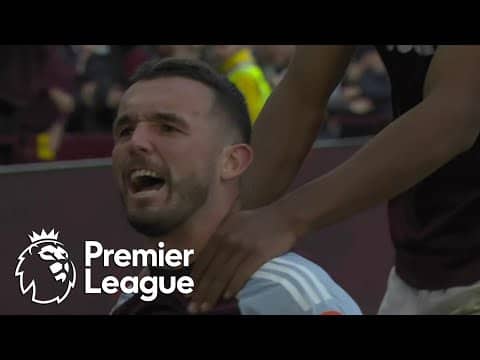 John McGinn DRILLS Aston Villa 2-1 in front of Fulham | Premier League | NBC Sports