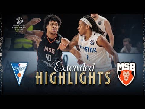KK Spartak Office Shoes v Le Mans Sarthe Basket | Full Game Highlights | #BasketballCL 2025-26