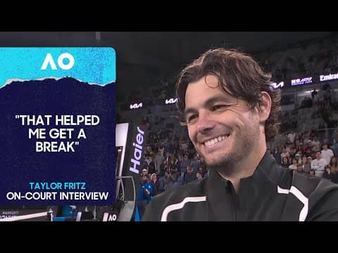 Taylor Fritz On-Court Interview | Australian Open 2026 Second Round