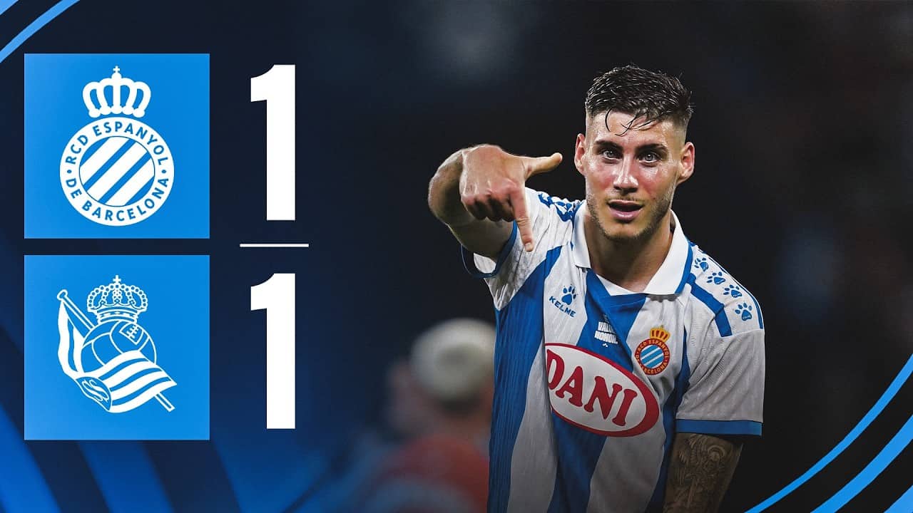 ⚽ RESUM J38 Espanyol 1-1 Real Sociedad #LaLigaHighlights