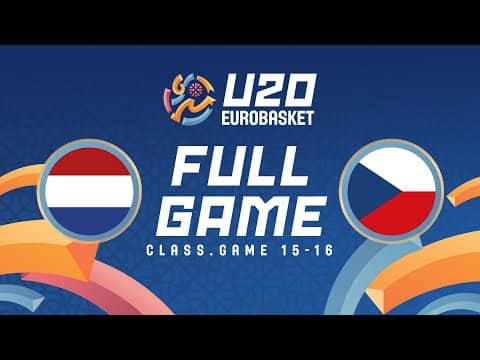 LIVE - Netherlands v Czechia | FIBA U20 Women's EuroBasket 2025 | Class. Game 15-16