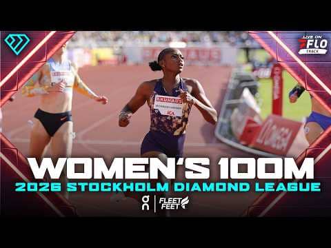 Melissa Jeffererson-Wooden Runs A Fast 100m | 2026 Stockholm Diamond League